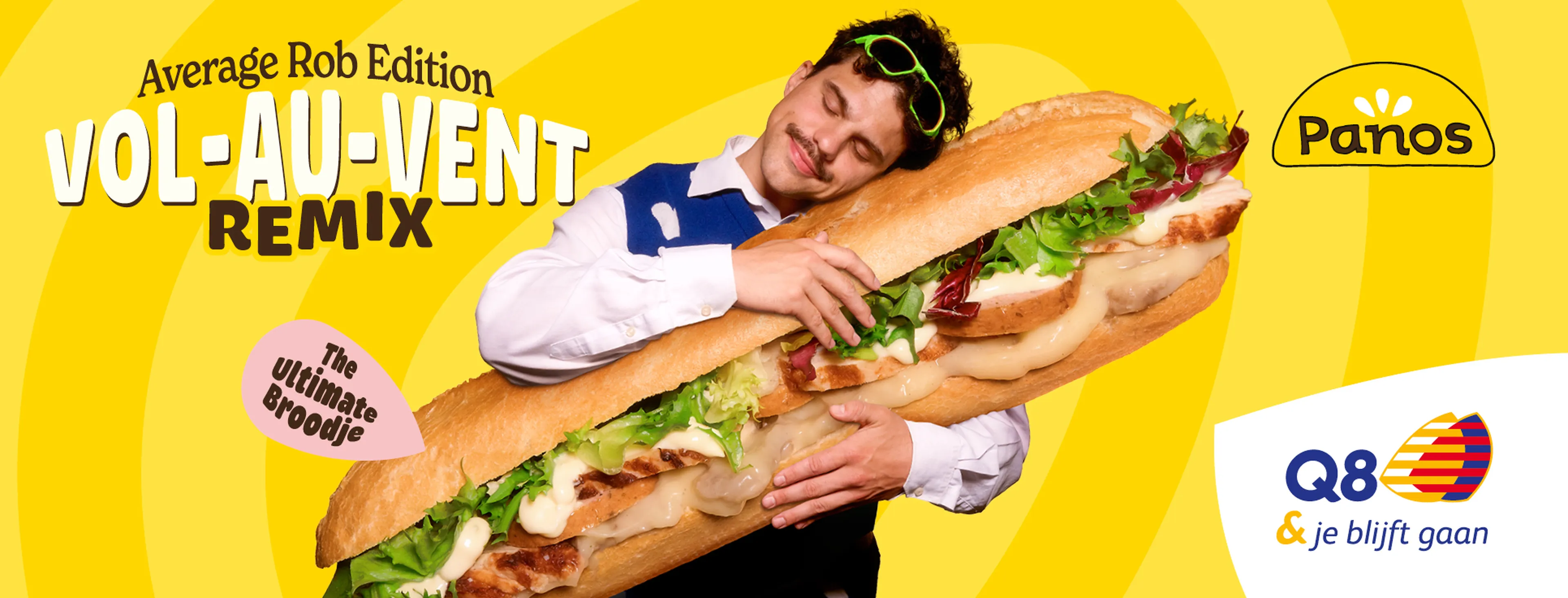 Average rob holds the ultimate sandwich with vol-au-vent
