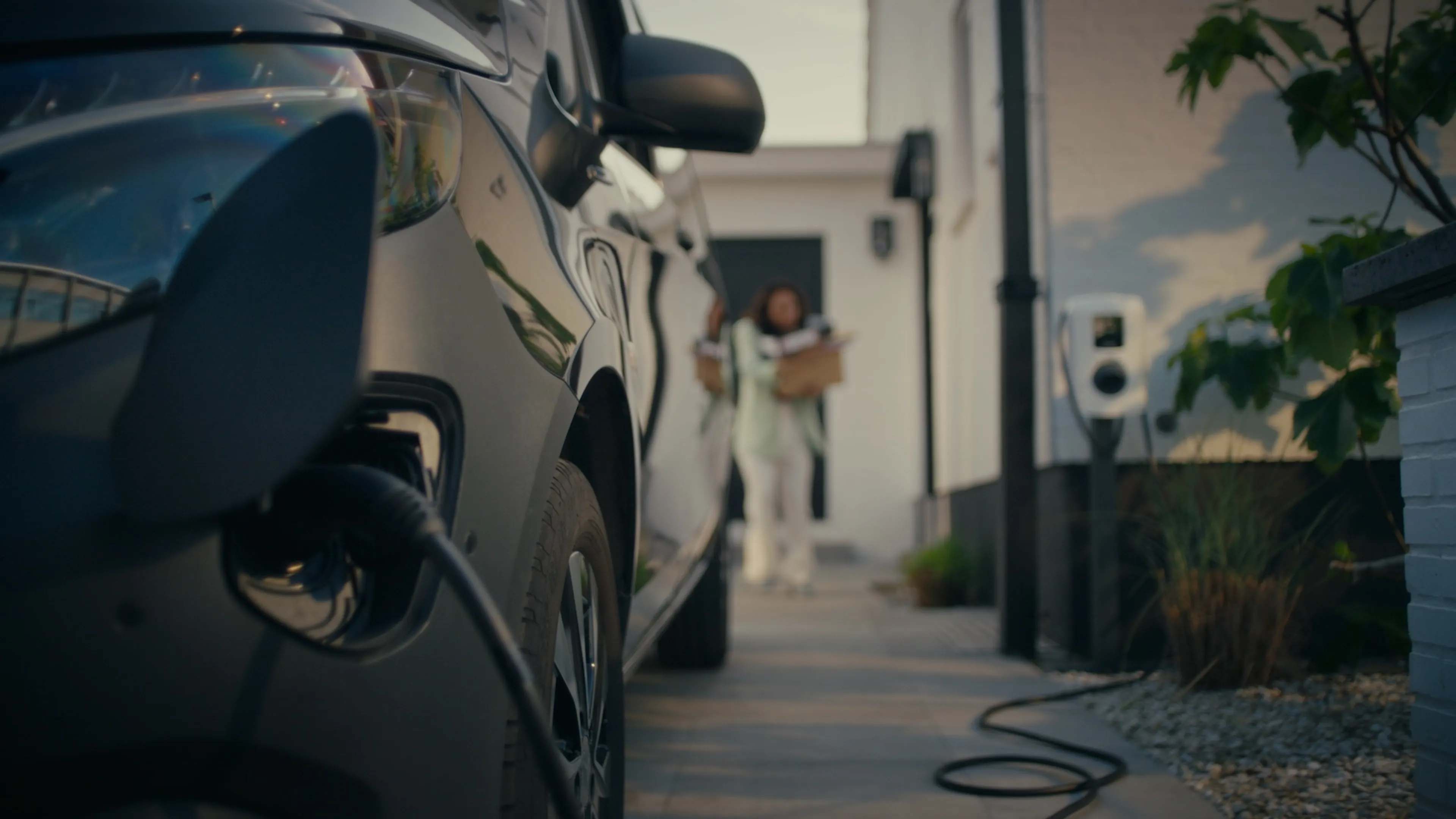 charging car at home with a q8 charging station