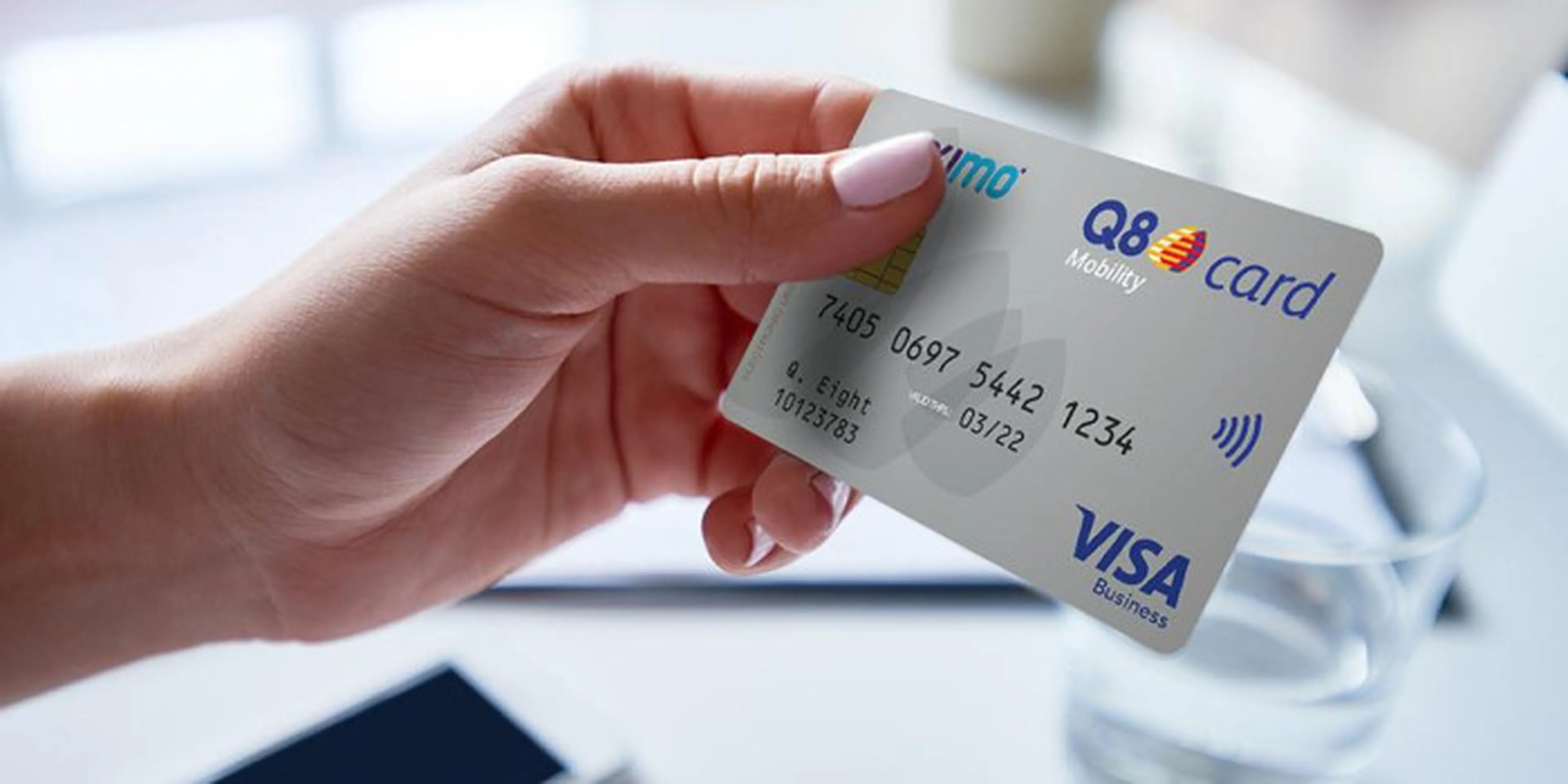 The Q8 Mobility card is shown.