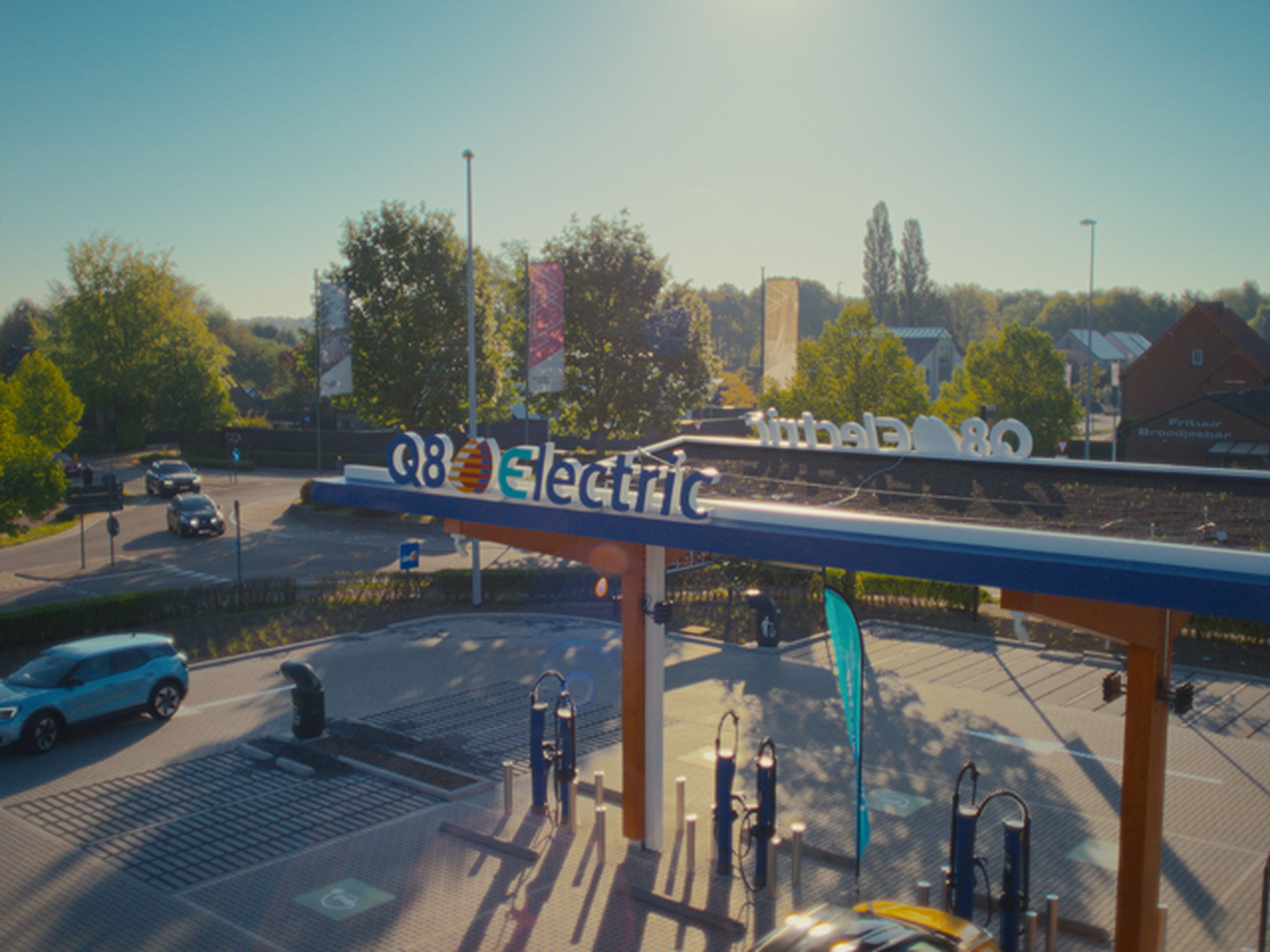 Bornes de recharge électrique Q8 au Benelux